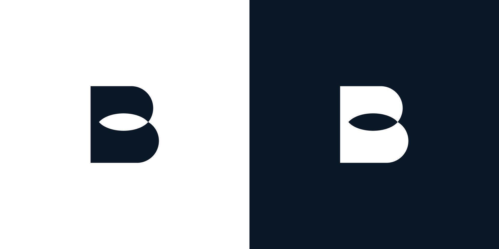 Modern and unique B logo design vector