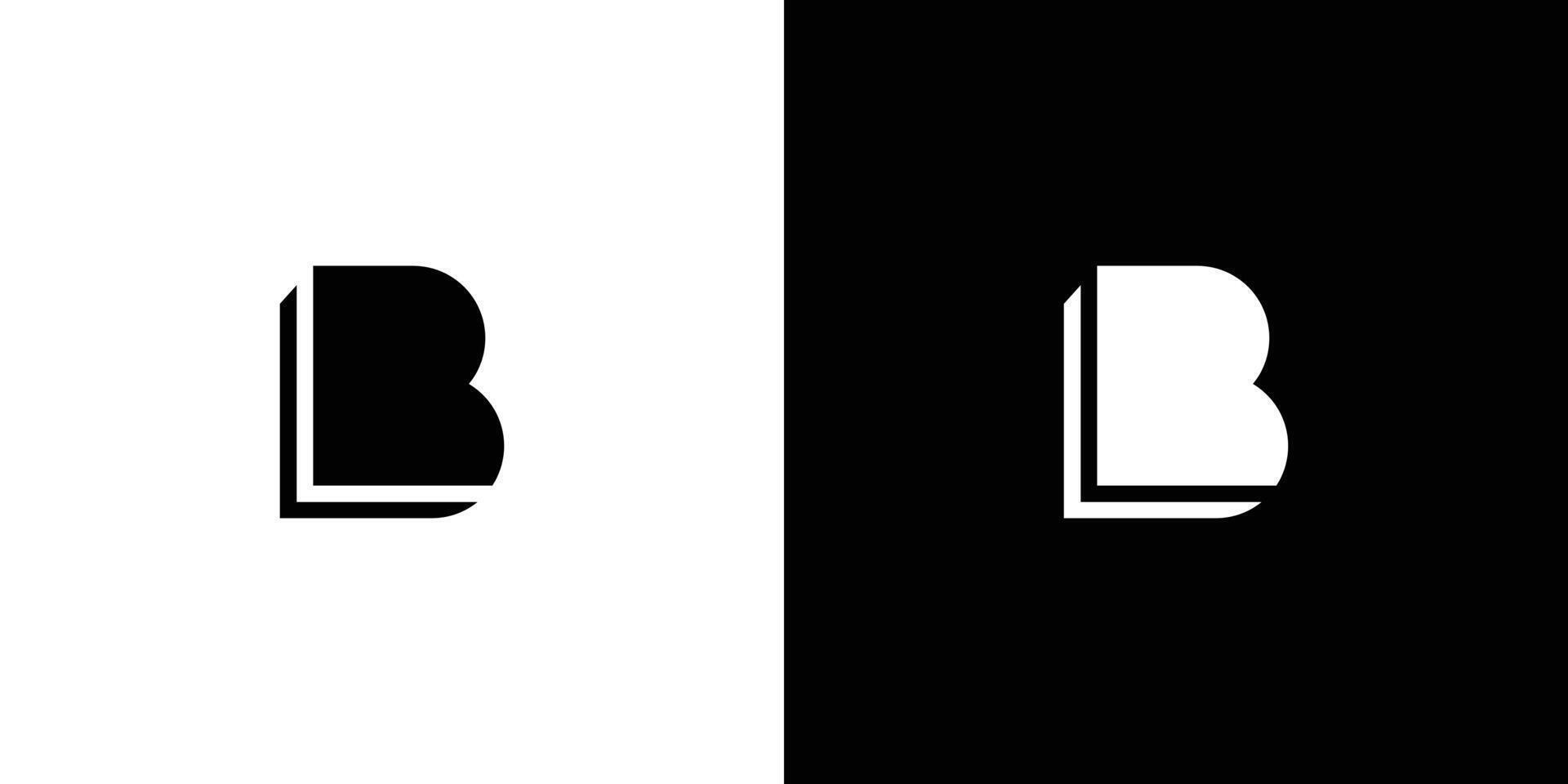 Modern and Unique B logo design 3 vector