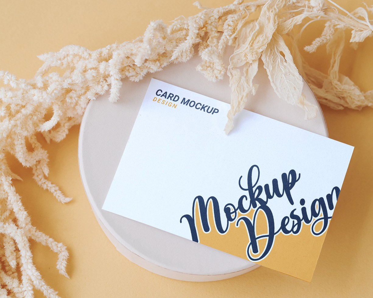 Realistic elegant and modern business card mockup design psd