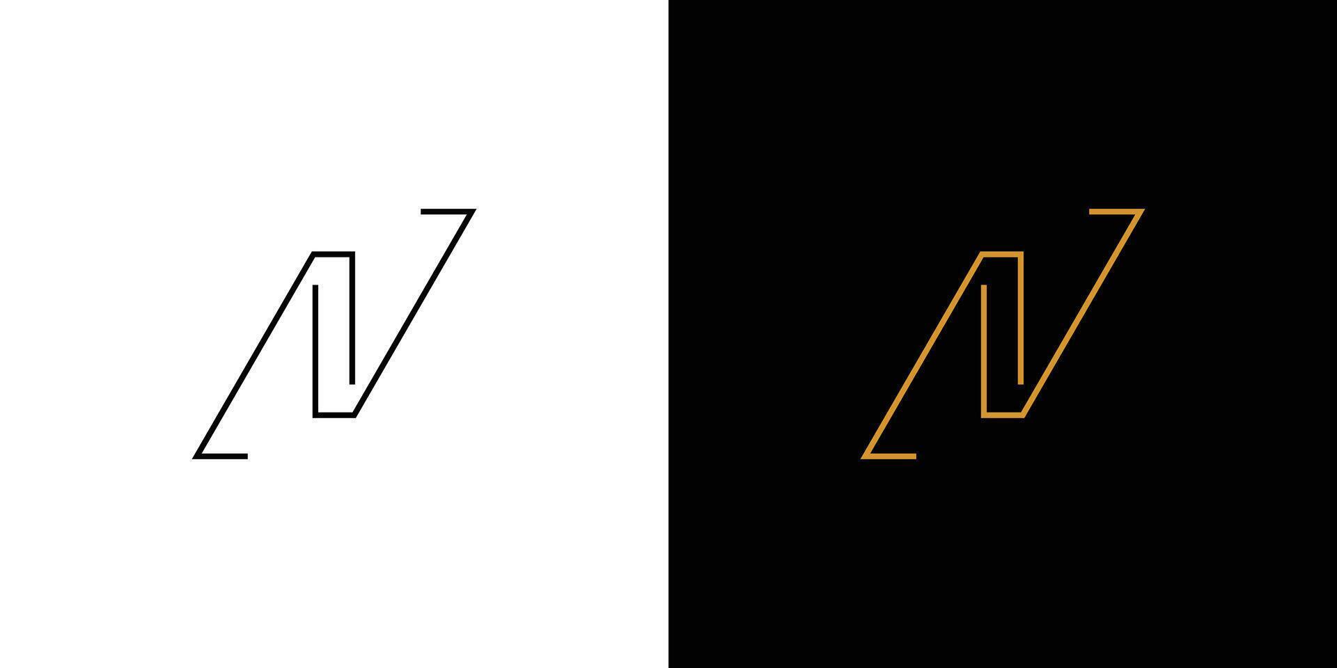 Modern and simple N logo design vector