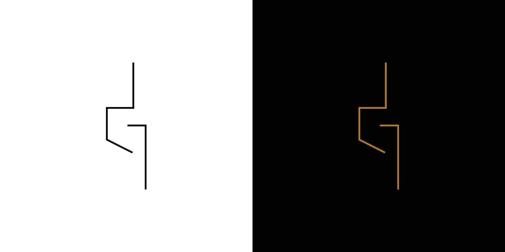 Simple and Unique G logo design vector