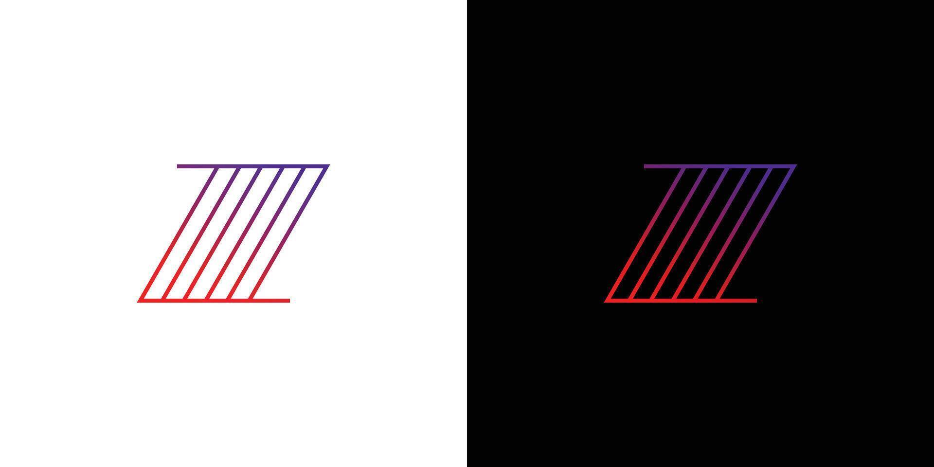 Modern and unique Z logo design vector