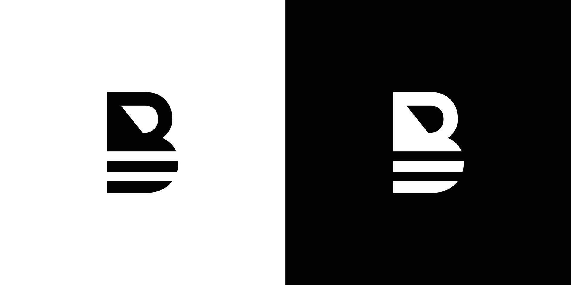 Unique and Modern B logo design vector