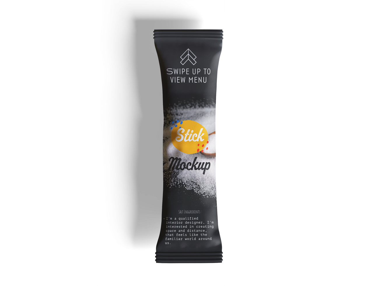 Lie down stick mockup psd