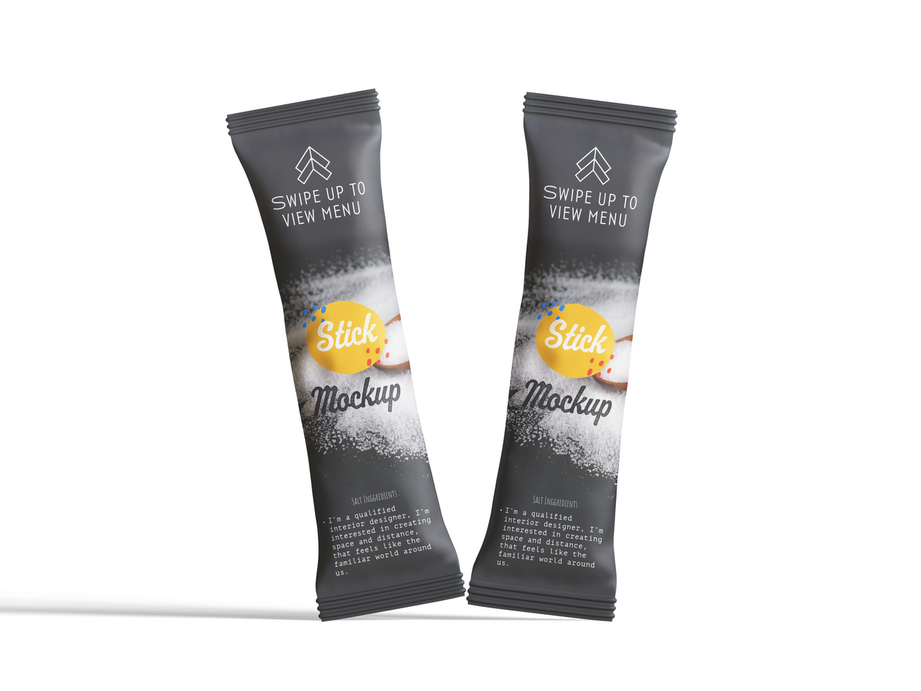 Stick two packaging mockup psd