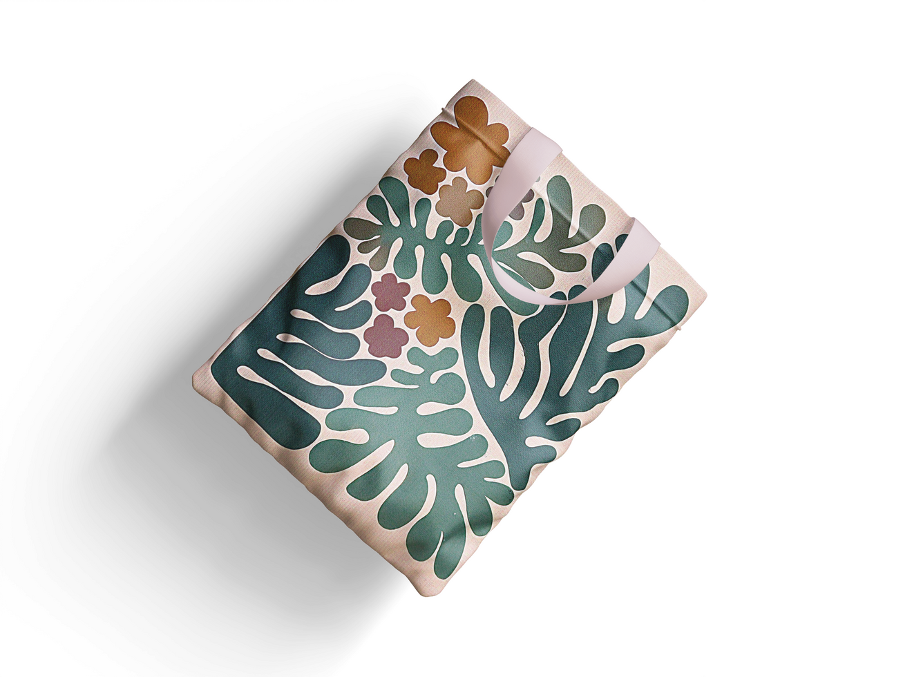 Tote bag Lie down with realistic shadow psd