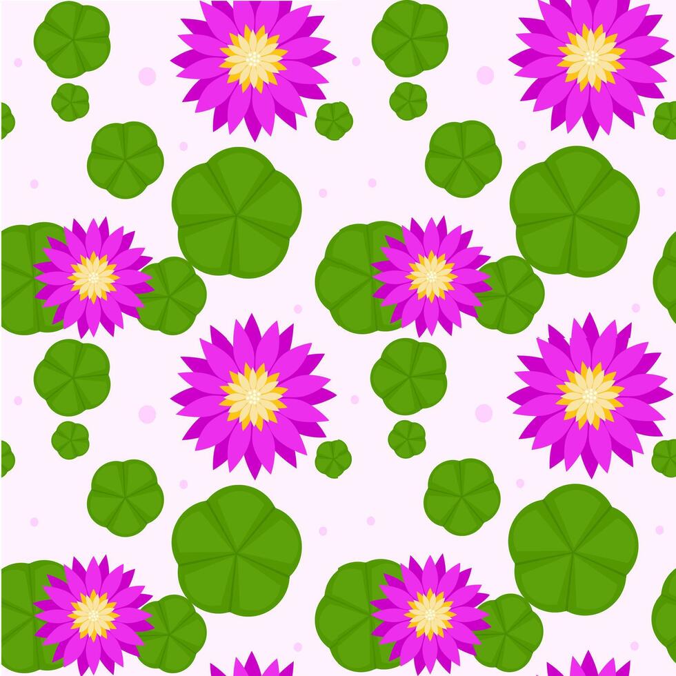 aerial lotus seamless pattern, floral background vector