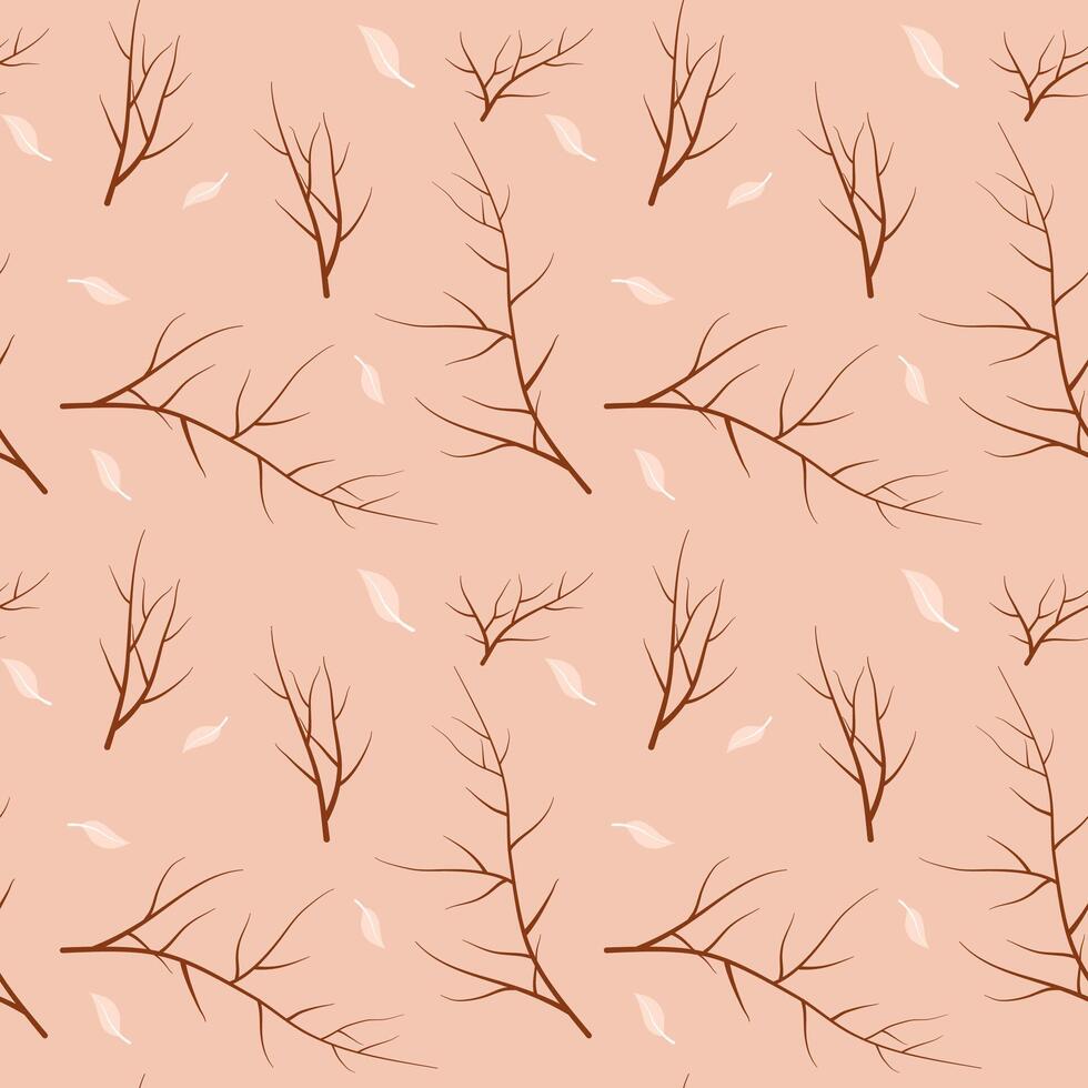 branch floral seamless pattern vector