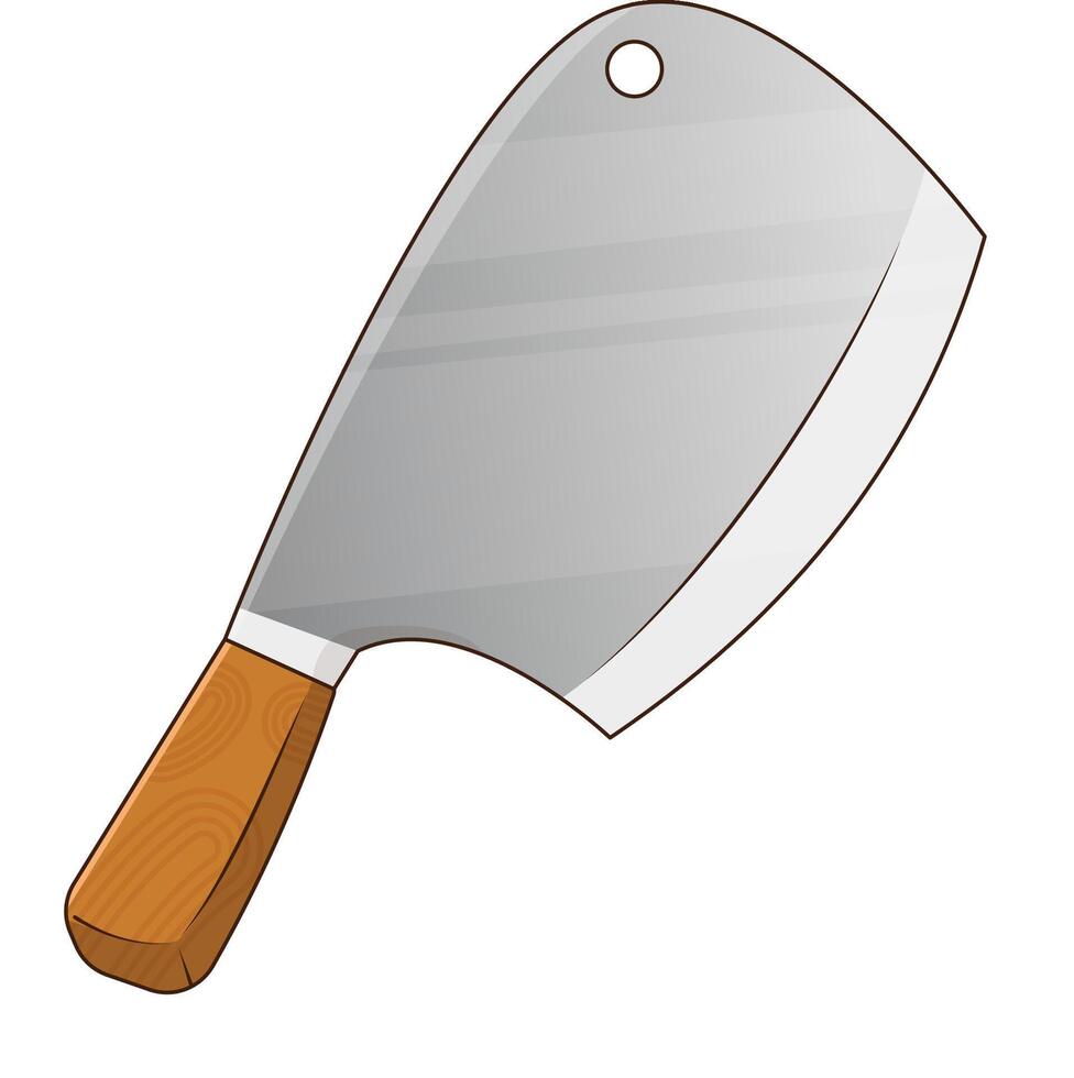 Butcher Knife Illustration, Kitchen Tools vector