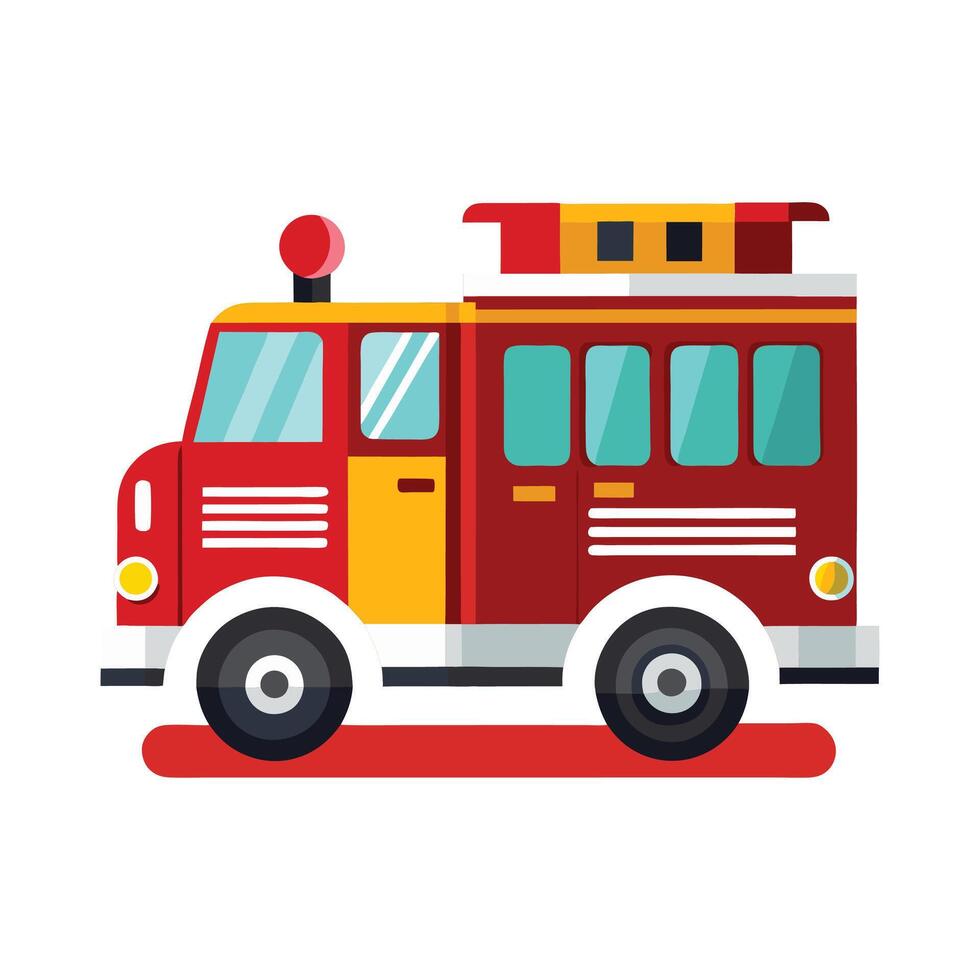 Fire truck illustration vector