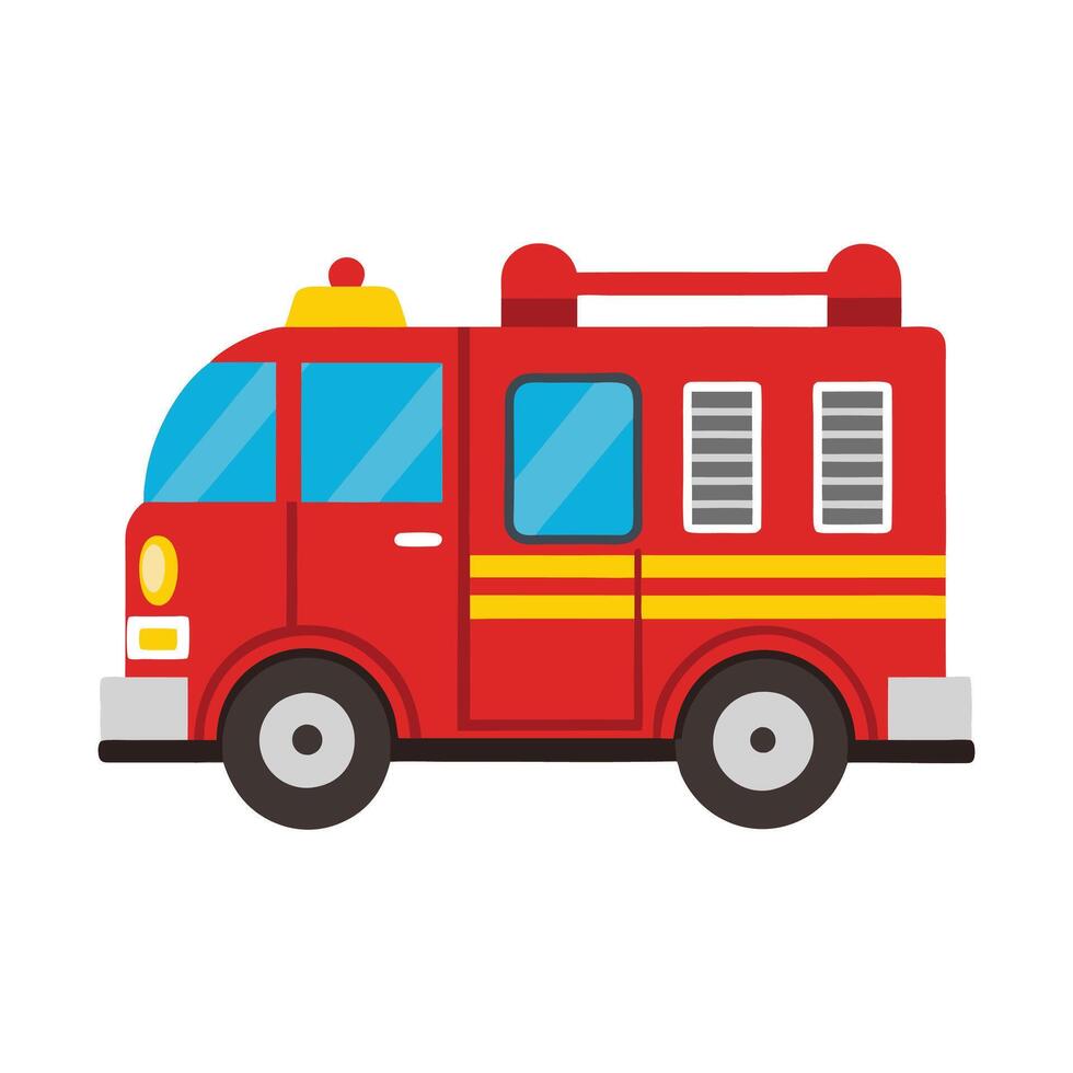 Fire truck illustration vector