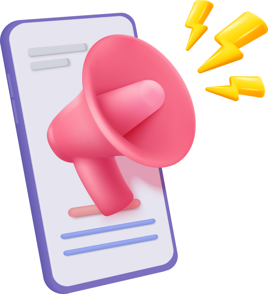 Megaphone icon for messenger png