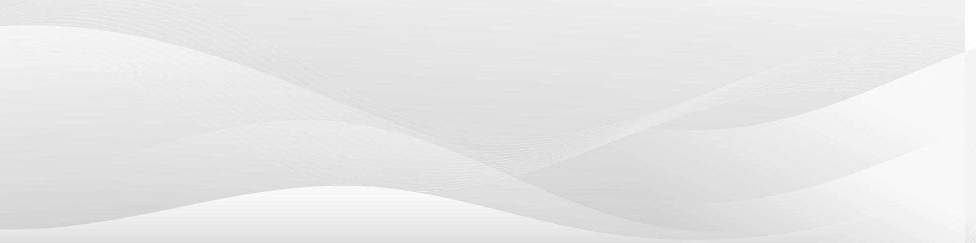 Abstract White Background with Curved Lines and Shapes vector
