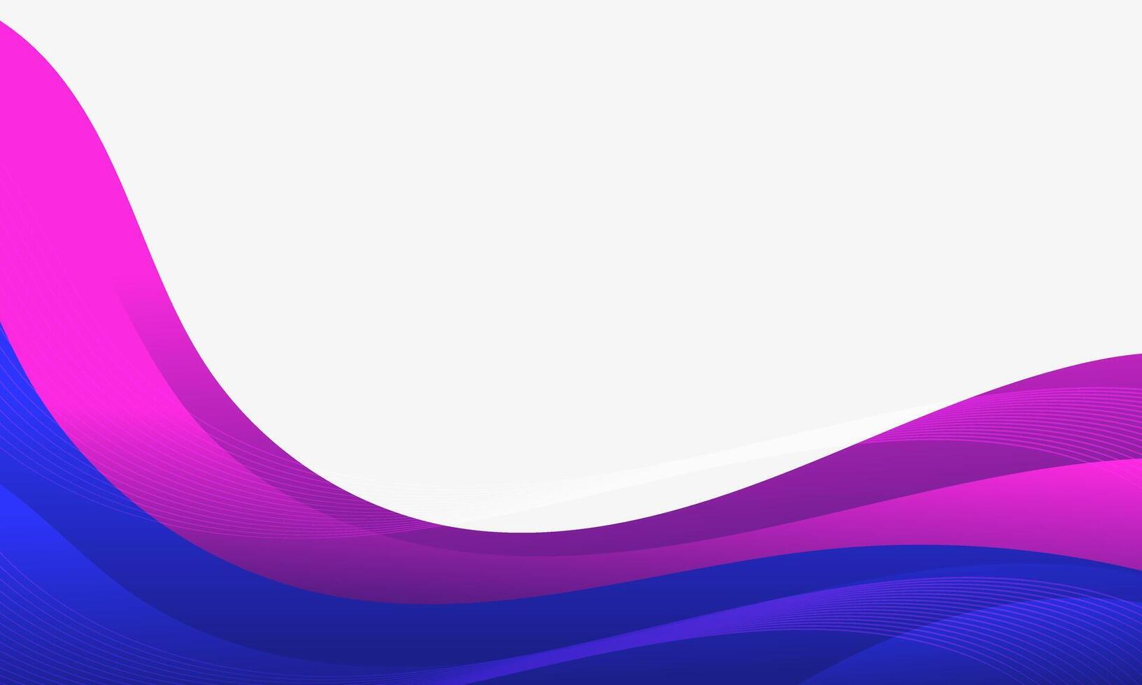 Abstract Gradient Waves, Blue and Purple vector