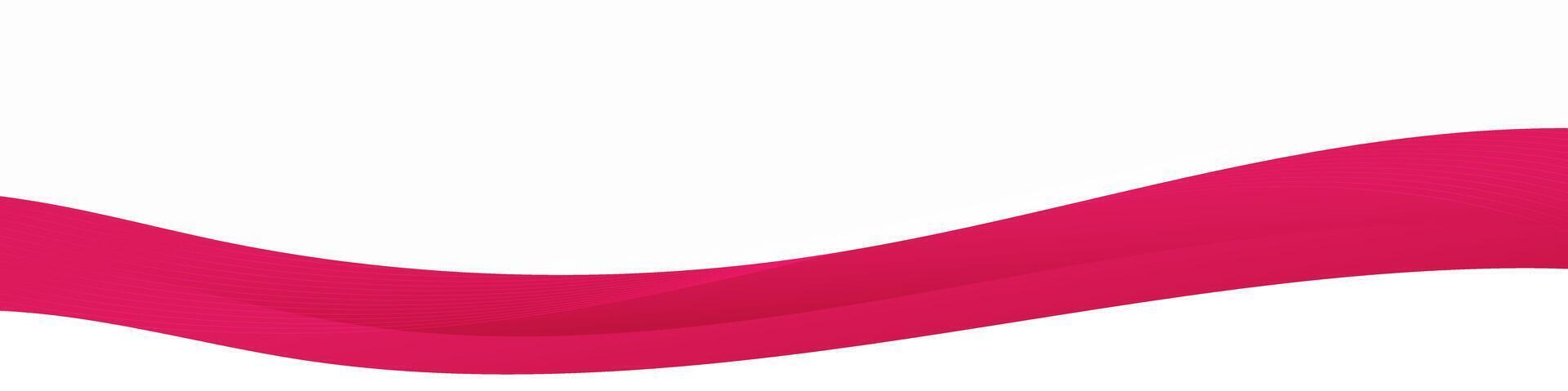 Abstract Pink Wave Design White Background vector