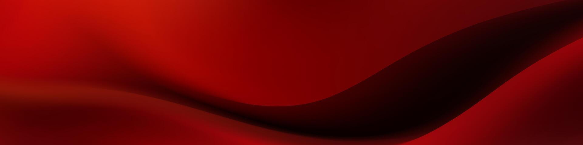 Abstract Red Gradient Curved Background Design vector