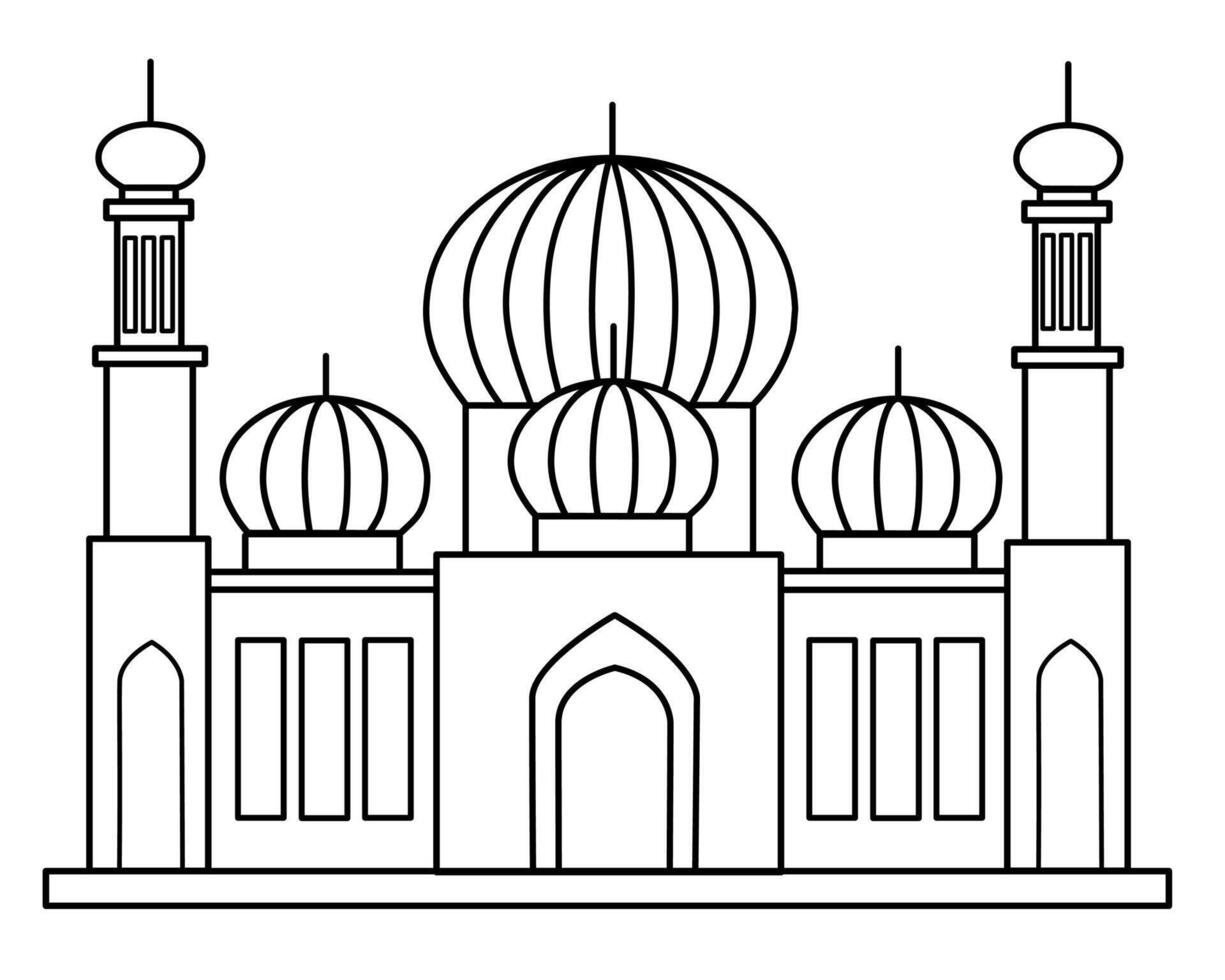 islamic mosque illustration illustration design vector