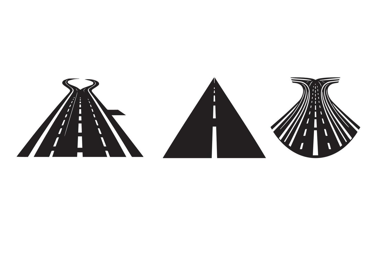 Road silhouette Illustration vector