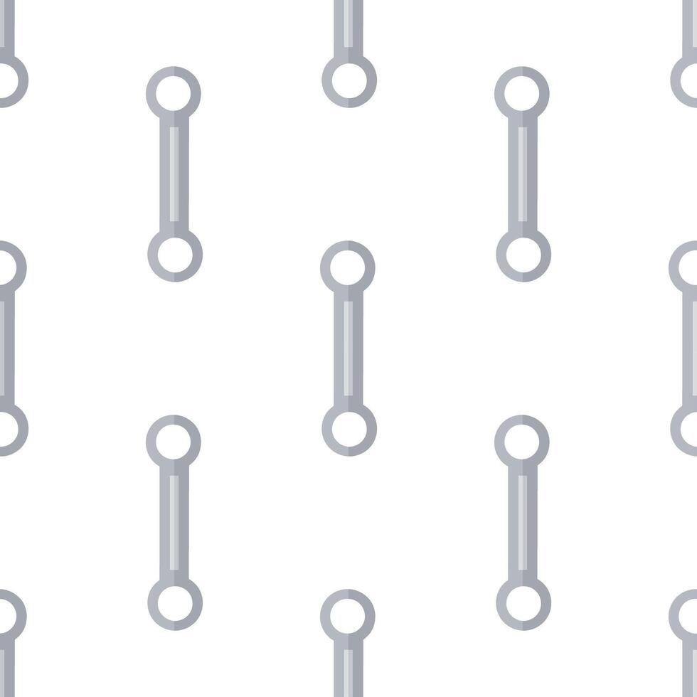 Cartoon Ring spanner seamless pattern. vector