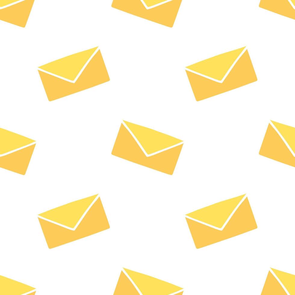 Cartoon Envelope seamless patterns, . vector