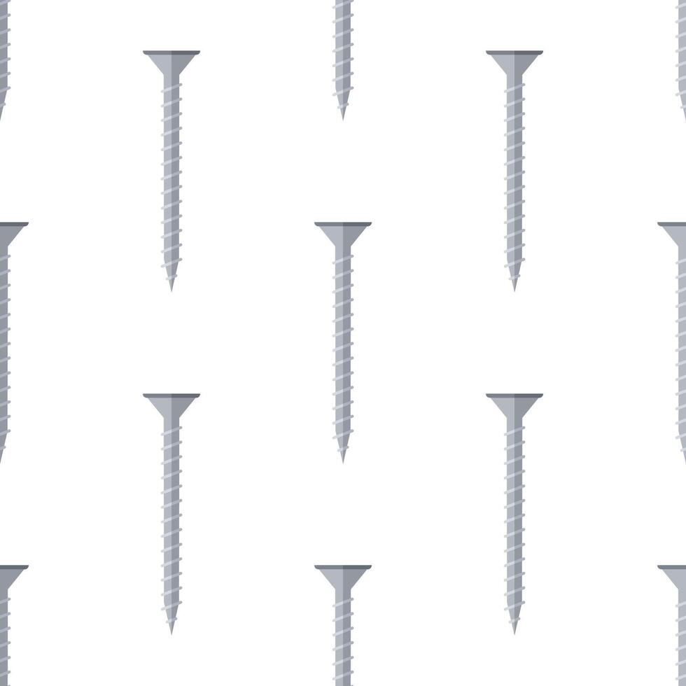 Cartoon screw seamless pattern, . vector