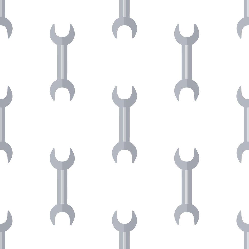 Cartoon cute wrench seamless pattern, . vector