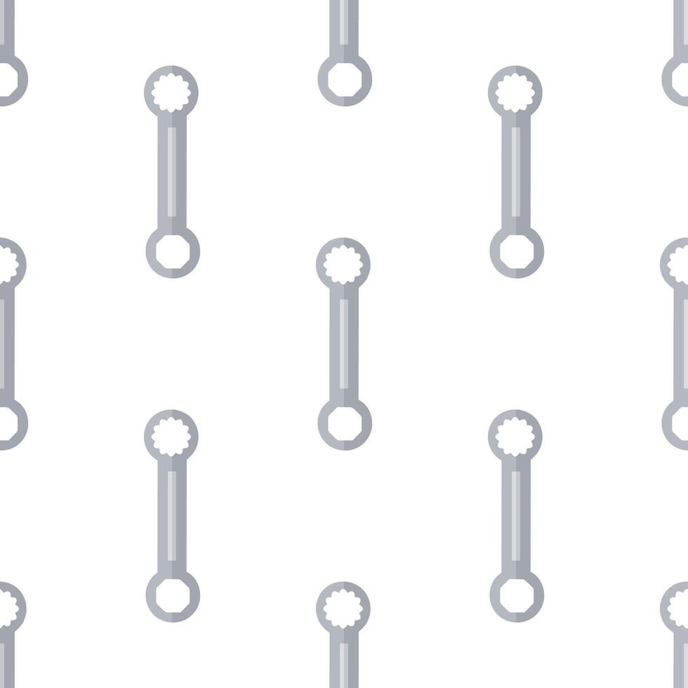 Cartoon Ratchet spanner seamless pattern. vector