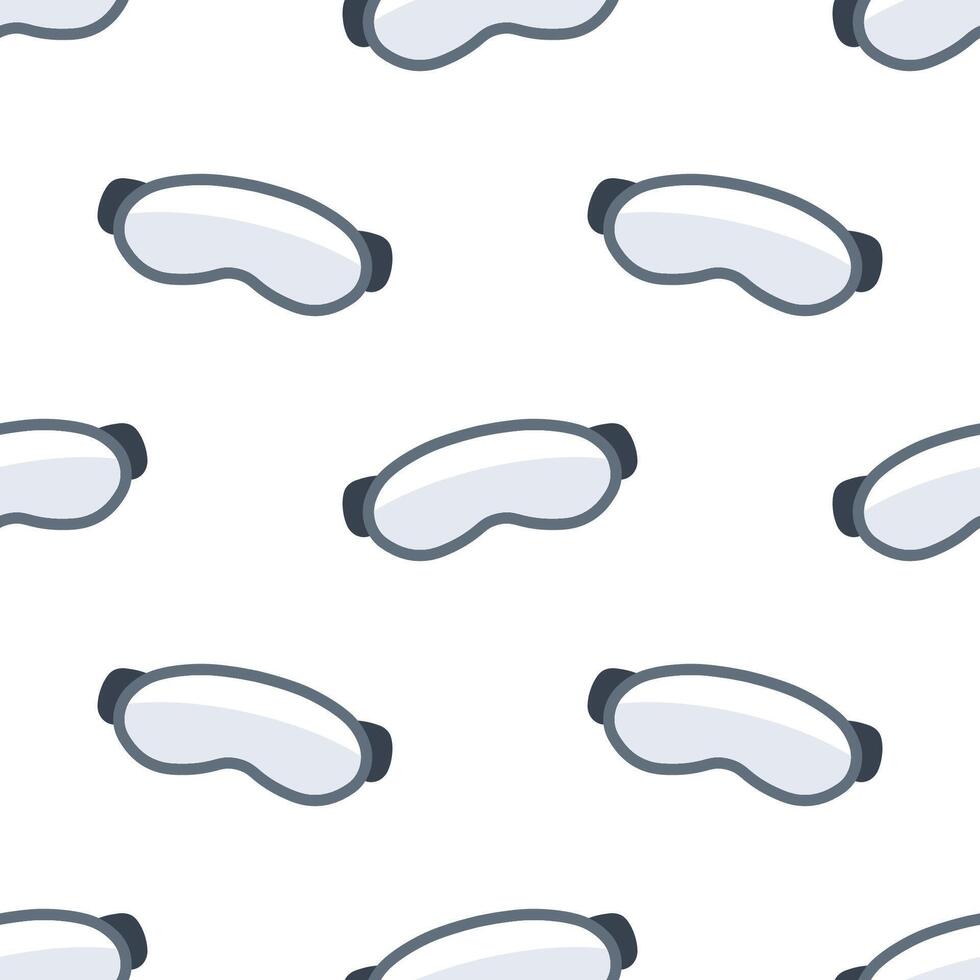 Cartoon VR Glasses seamless patterns, . vector