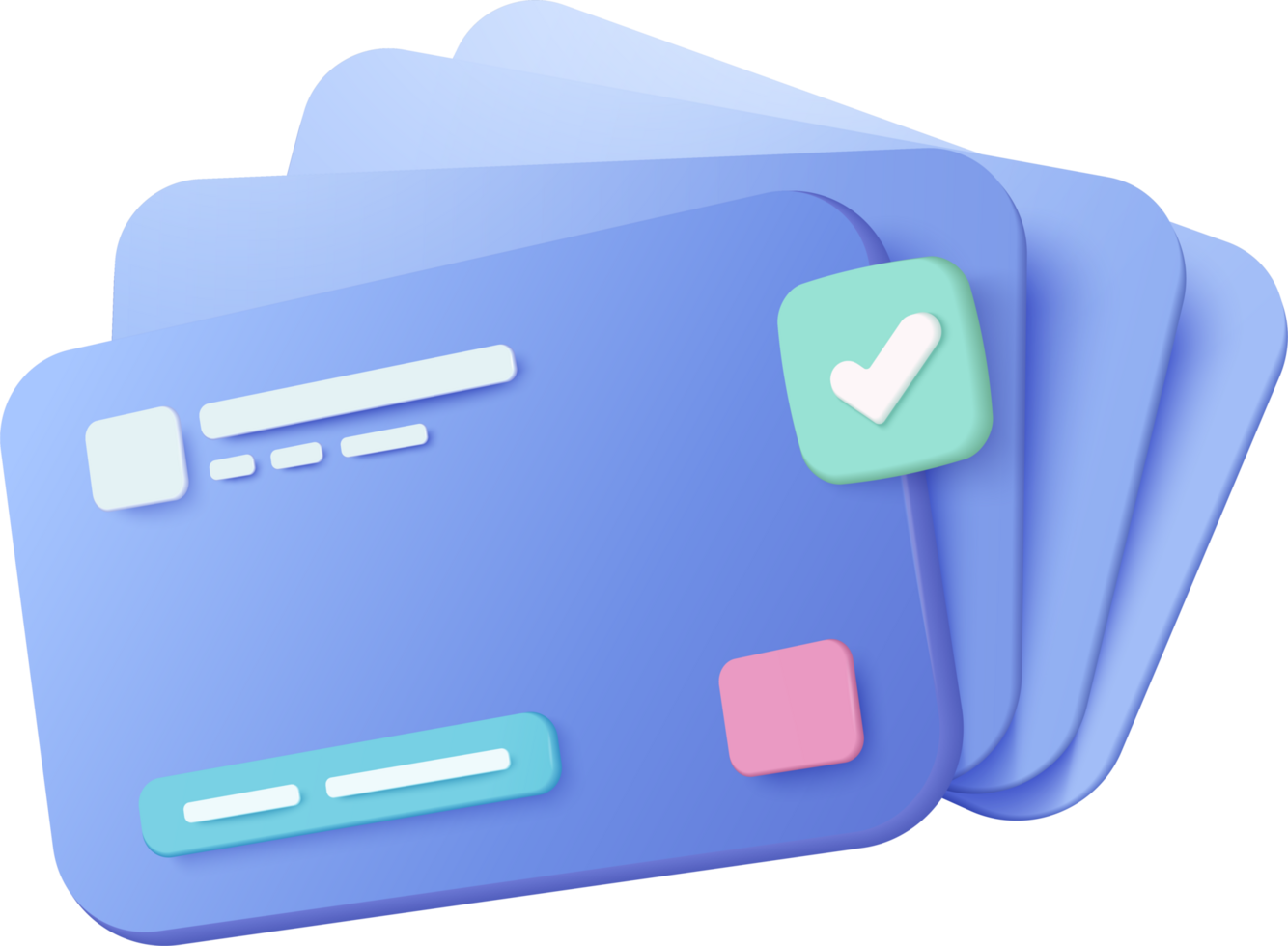 A blue folder with a check mark on it png