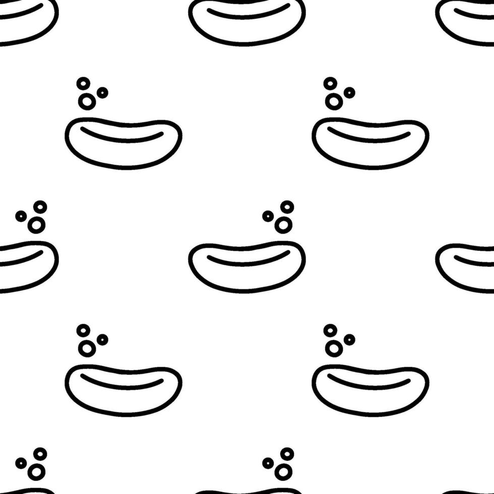 Soap cartoon doodle seamless pattern, . vector