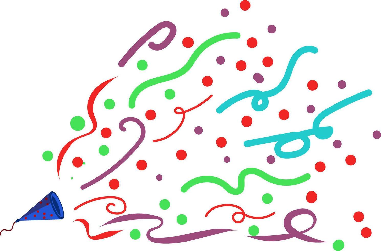 Colorful Party Confetti Explosion Celebration Illustration vector
