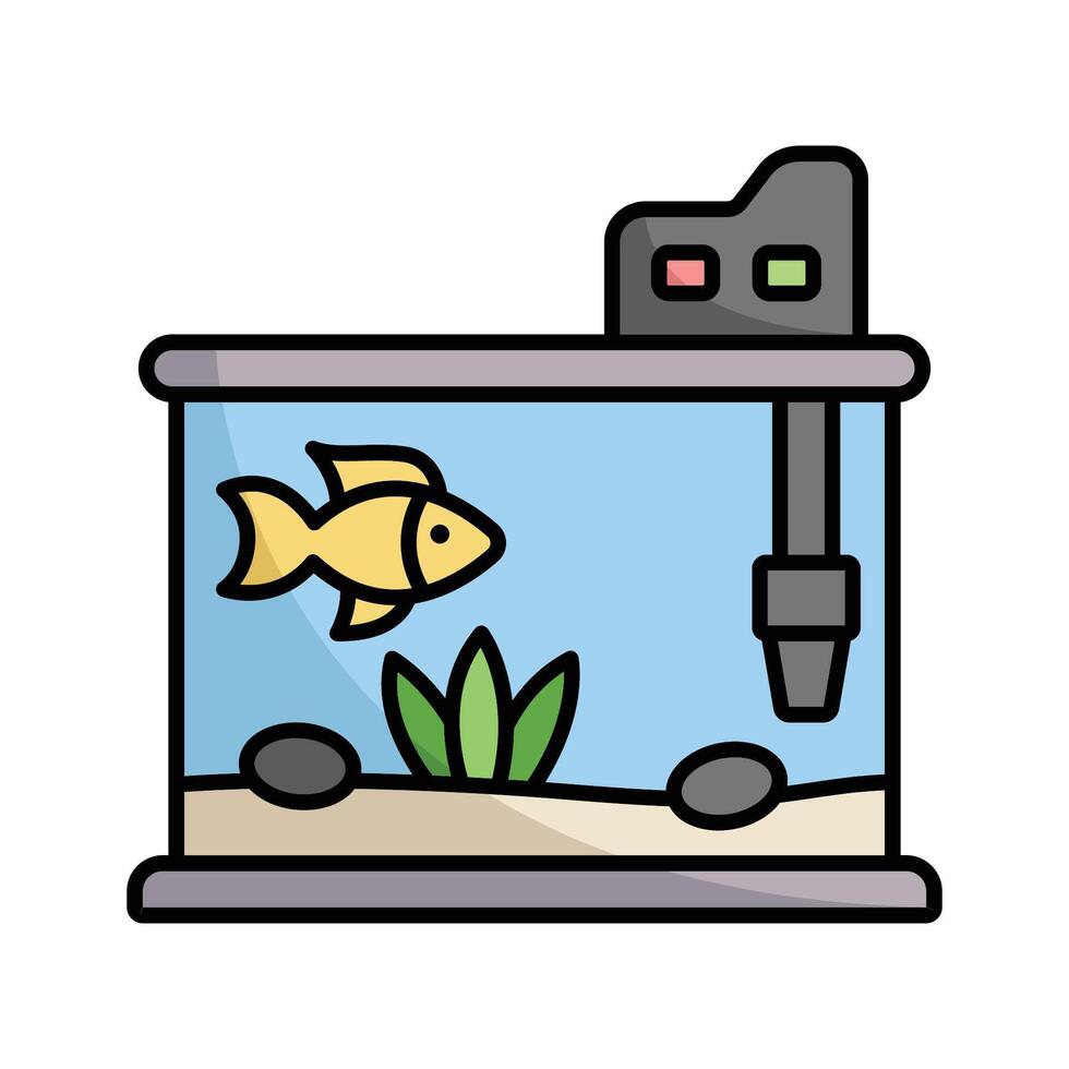 aquarium icon design template simple and clean vector