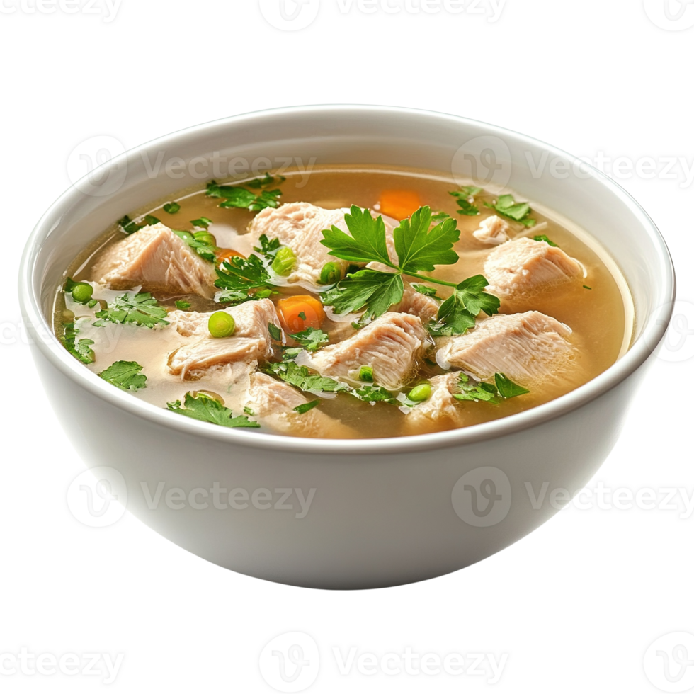 Delicious Chicken Soup in a Bowl png