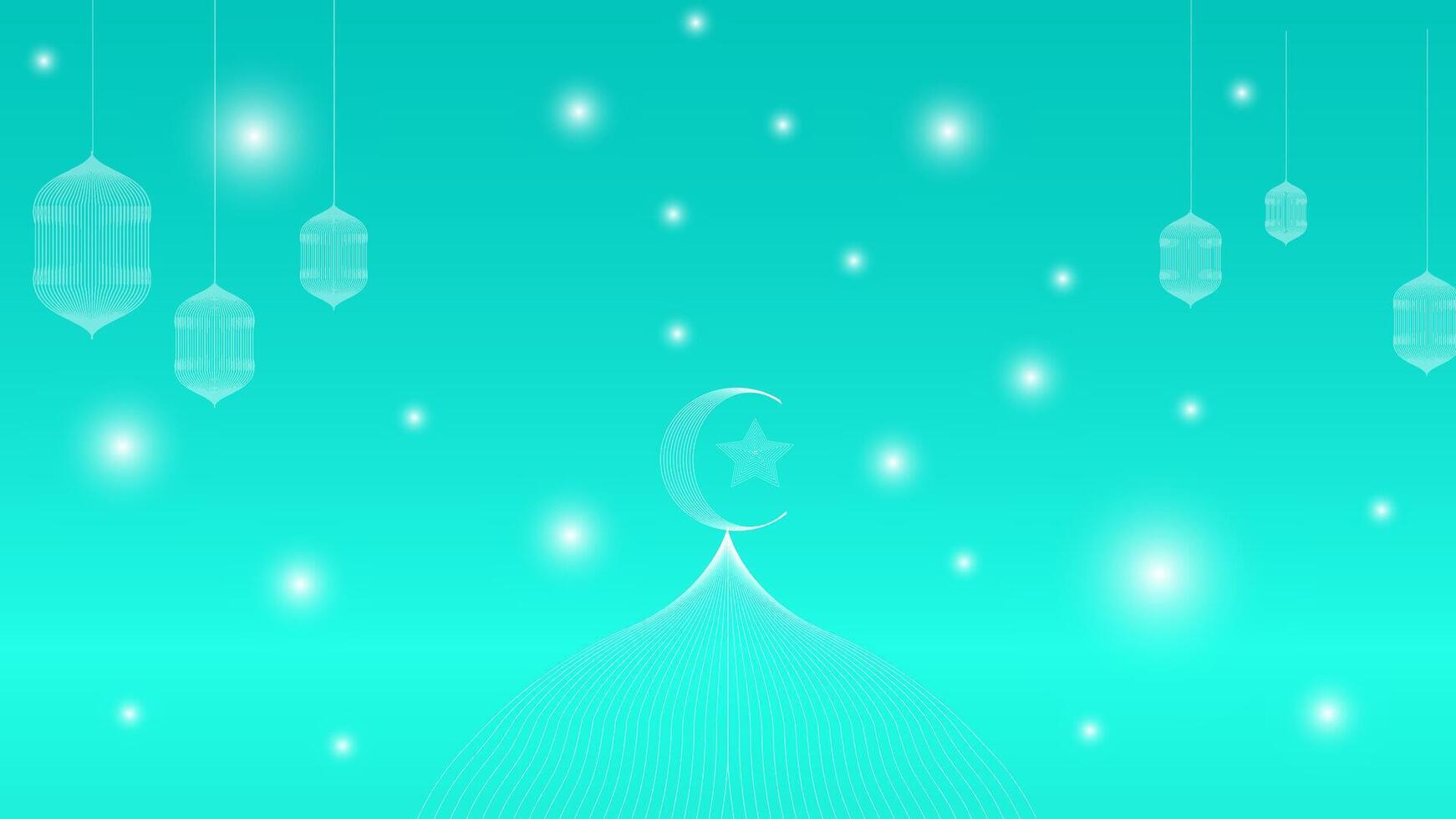 Ramadan Kareem background with moon and stars. illustration. vector