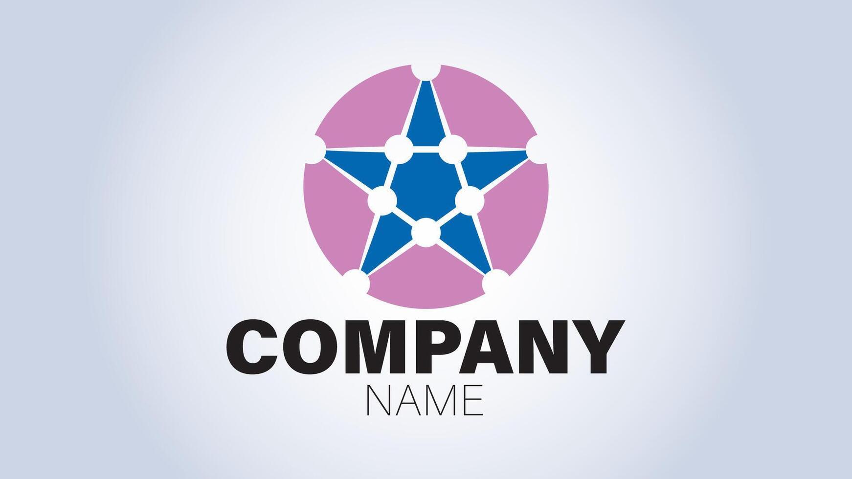 Abstract logo design for company vector