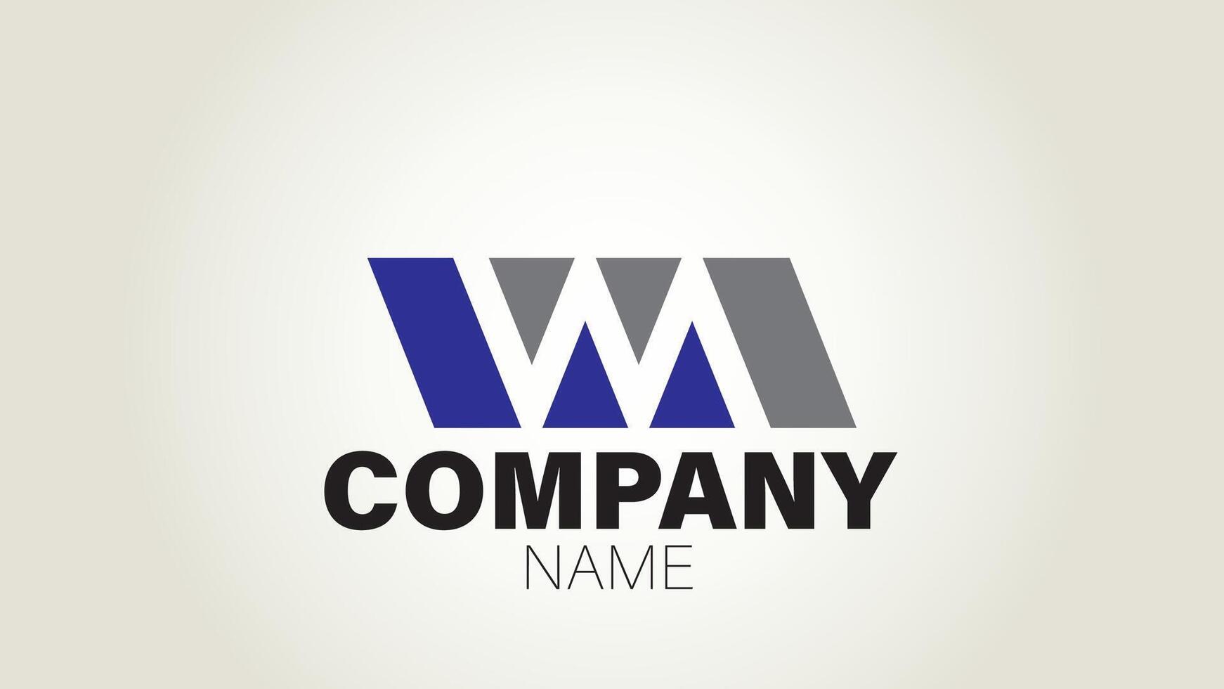 The letter w logo design vector