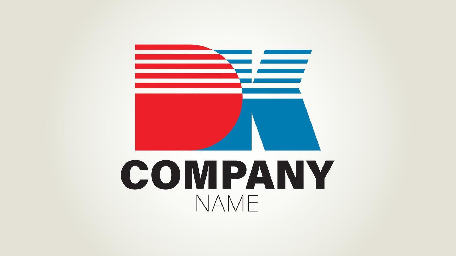 The letter dk logo design vector