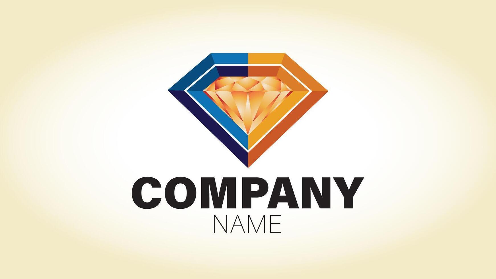 A diamond logo design for a company vector