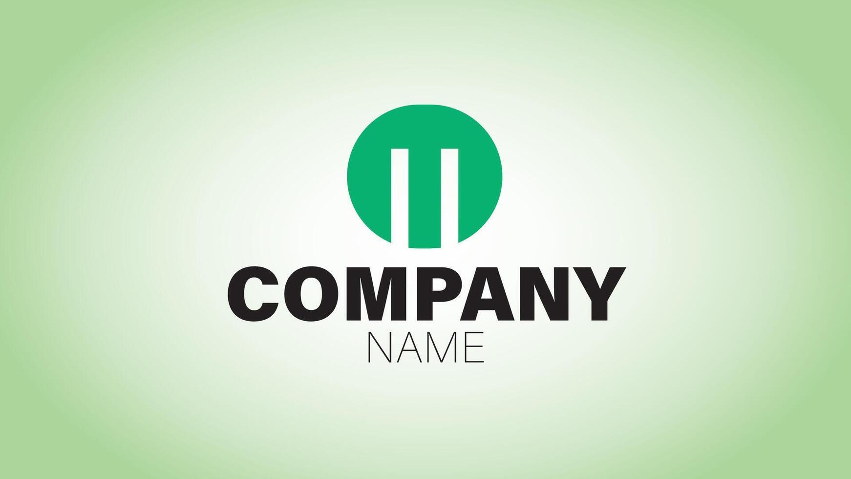 A green logo for a company vector
