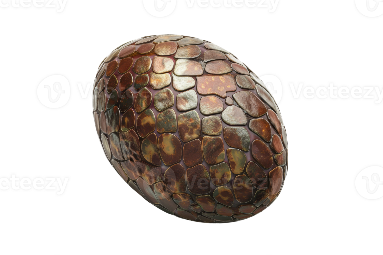 Close-up of a scaly dragon egg with intricate textures on a transparent background. Perfect for fantasy, mythical, and imaginative themes. png