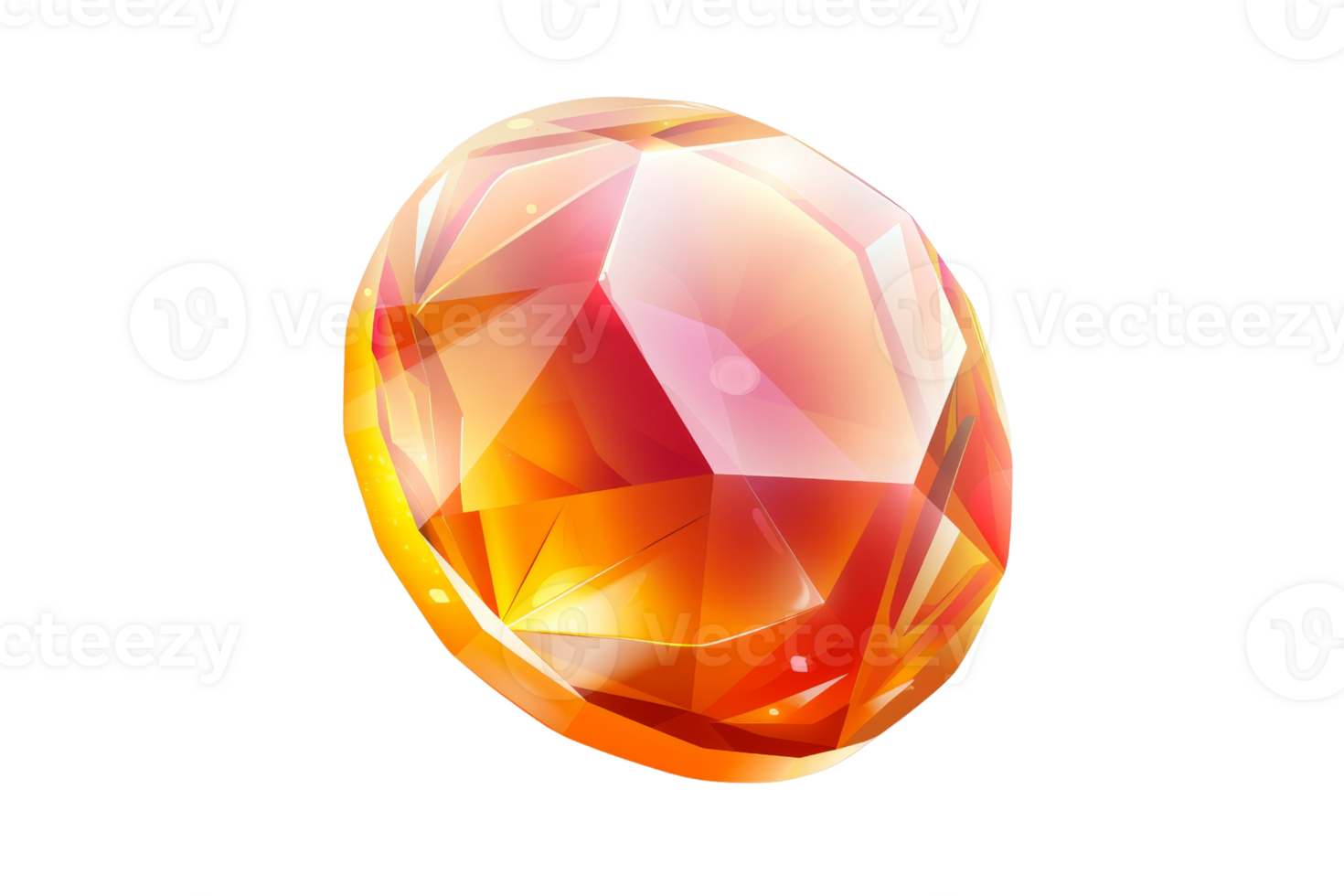 Red glowing crystal resembling a cut gemstone. png