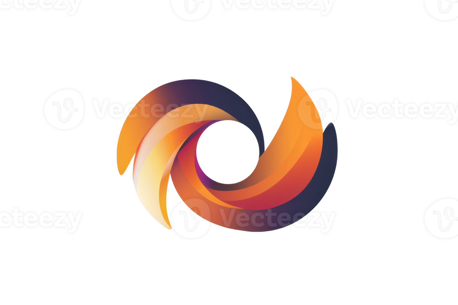 3D rendering of a stylized fox head png