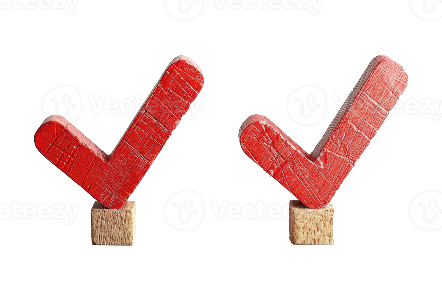 Two red check marks on a white background. png