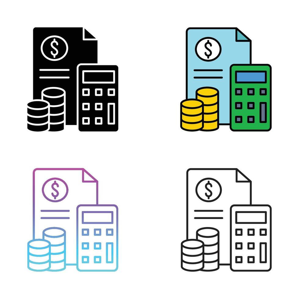 Accounting icon set. vector