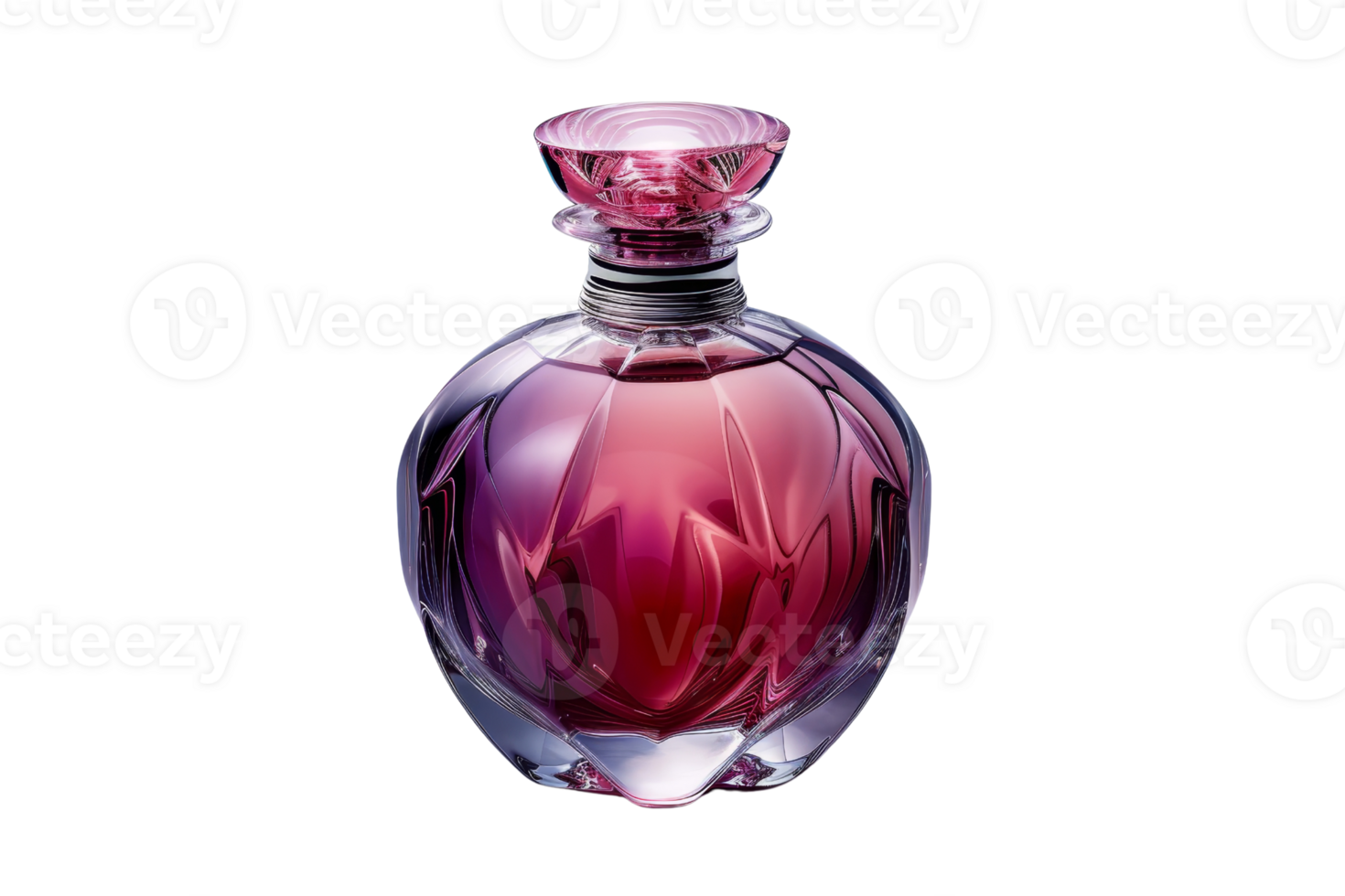 A bottle of perfume with a pink top png