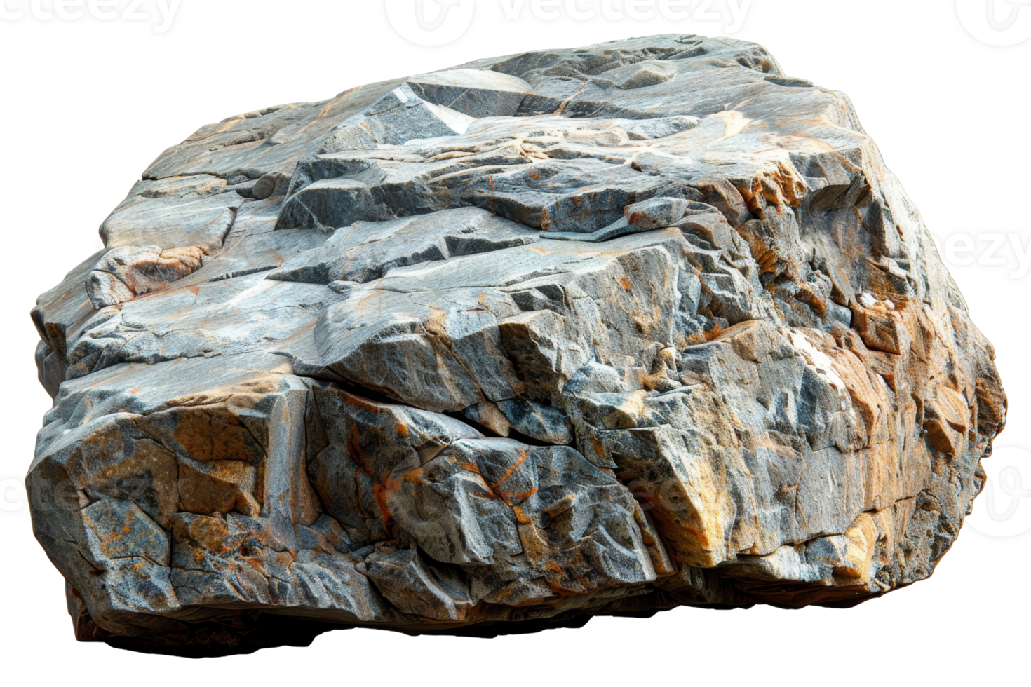 A large rock with a grey and brown color. It is a solid piece of rock with no visible cracks or crevices png
