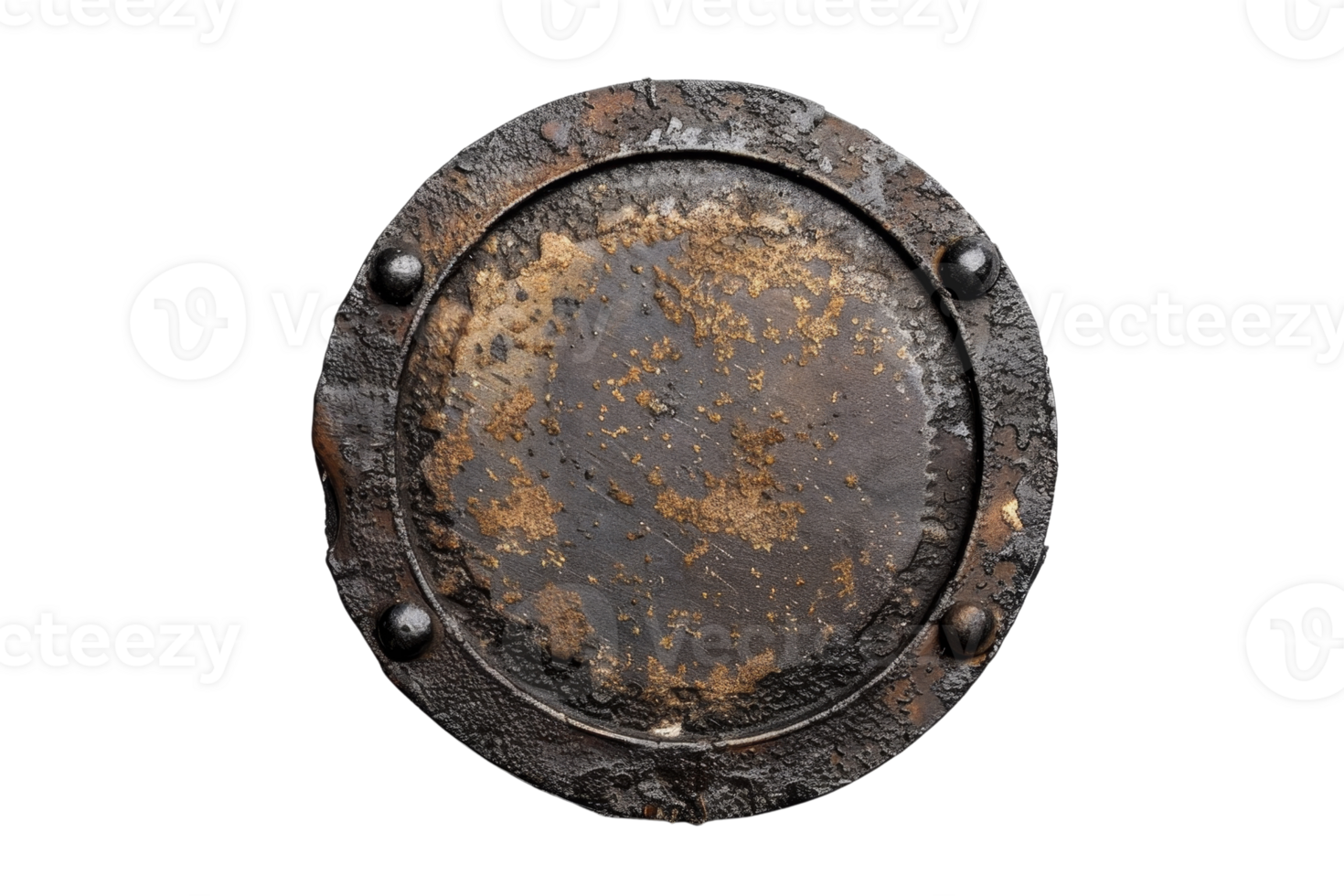 rusty metal texture with rivets png