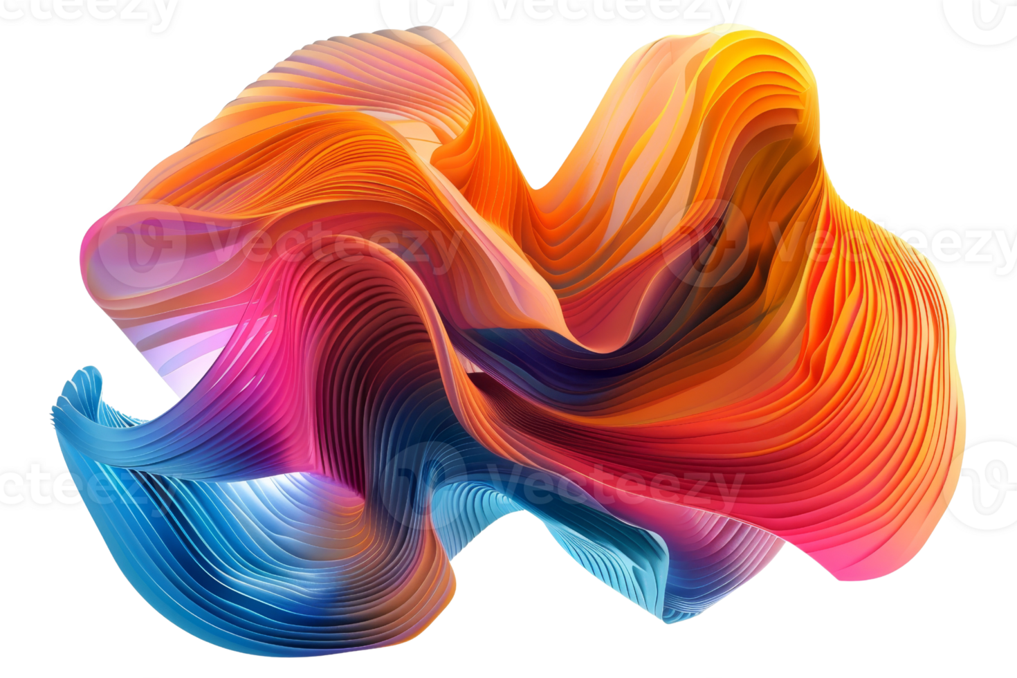 The image is a colorful abstract painting png