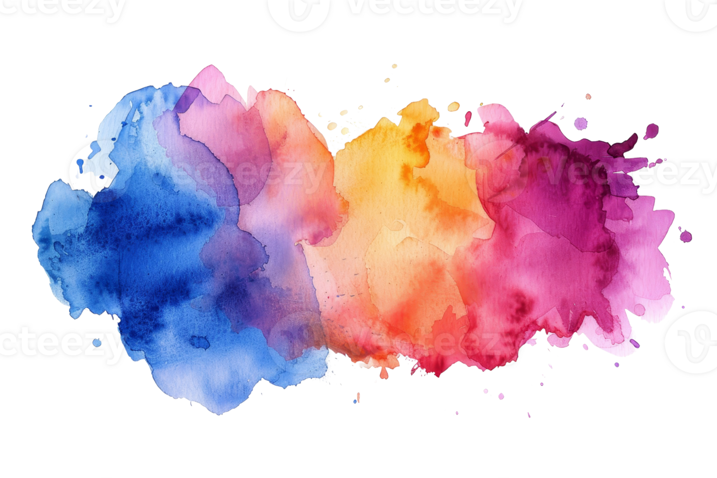 A colorful watercolor painting with a rainbow stripe. The colors are bright and vibrant, creating a cheerful and lively atmosphere. The painting seems to be inspired by nature png