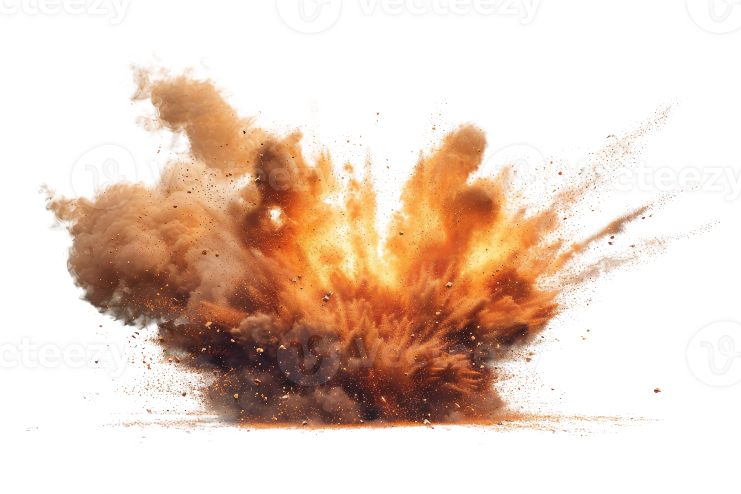A large explosion is depicted in the image, with a lot of smoke and debris flying in the air. The scene is intense and chaotic, with the explosion leaving a trail of destruction in its wake png